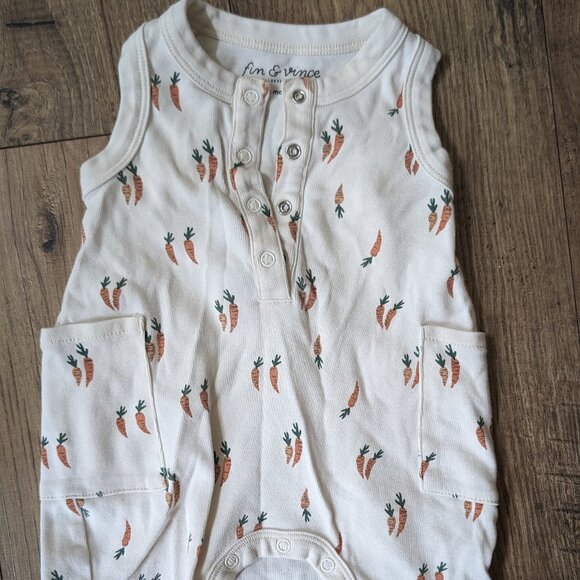Fin & Vince Carrot Shortie Romper - Picture 1 of 4